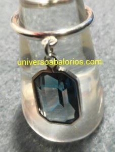 anillo colgante cristal mediano